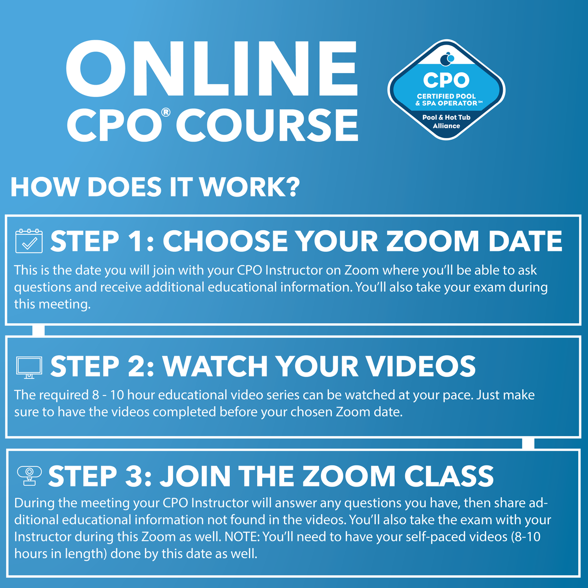 100% Online Certified Pool Operator Course